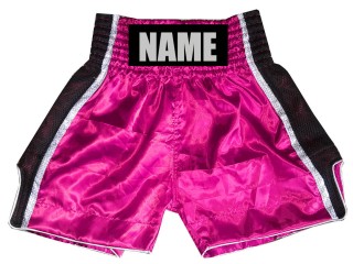 Shorts Boxe Anglaise Personnalisé : KNBSH-027-Rose